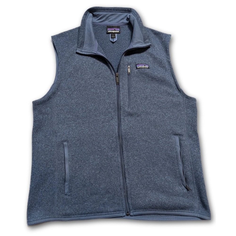 Patagonia Better Sweater Mens Blue Outdoor Fleece Heather Regular Size L Large